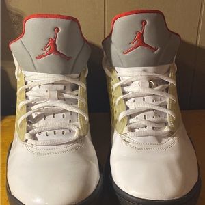 Jordan Athletic Shoes - White, Red, Yellow